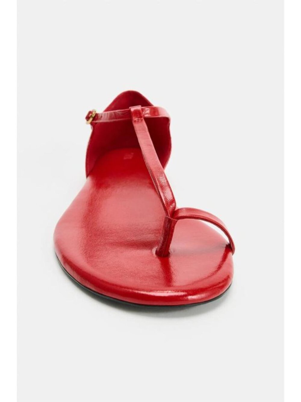ZARA STRAPPY LEATHER FLAT SANDALS 1605/710/600 - Picture 5 of 6